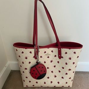 Coach ladybug tote